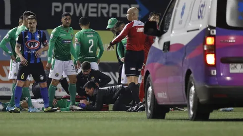 Nicolás Fernández sufrió un duro golpe en la cabeza.