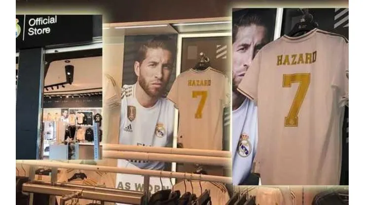 Eden Hazard con la mítica número 7 de Cristiano Ronaldo
