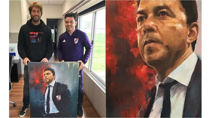 El bonito cuadro de Marcelo Gallardo en River.