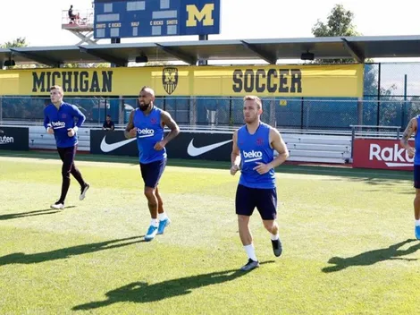 El Golazo de Vidal en la última práctica del Barça en EE.UU.
