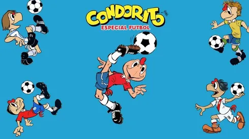 Condorito cumple 70 años, varios jugando a la pelota.