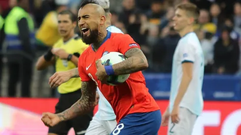 Arturo Vidal le marcó a Argentina en el último enfrentamiento en la Copa América