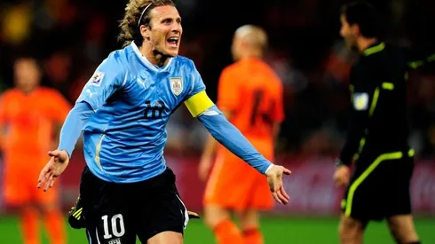 Diego Forlán anotó cinco goles por Uruguay en el Mundial de Sudáfrica