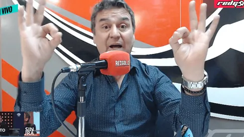 Astorga en la pantalla de Redgol haciendo sus descargos.