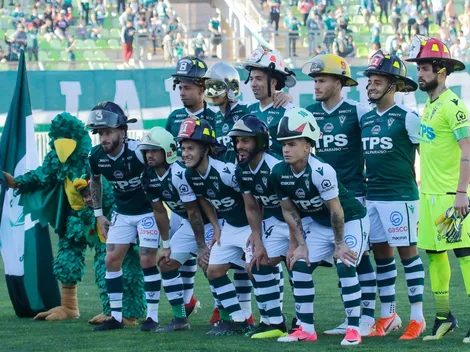 ¡Bonito! Santiago Wanderers usa cascos en apoyo a los bomberos