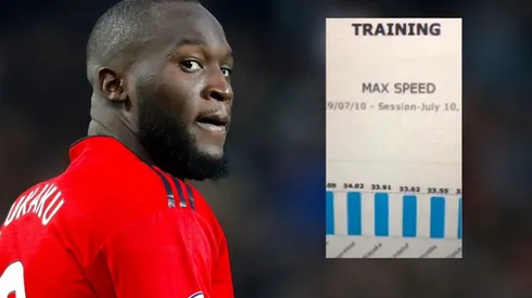 Romelu Lukaku filtró los resultados de los tests físicos del Manchester United