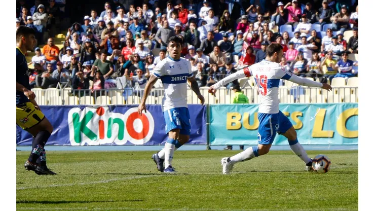 ¡Chapita nomás! José Pedro Fuenzalida abre el marcador ante la U. de Concepción (Foto: Agencia Uno)