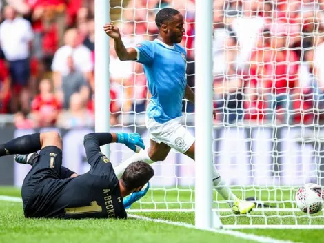¡Golazo! Hoyito de Sterling a Allison para el 1-0 del City ante el Liverpool