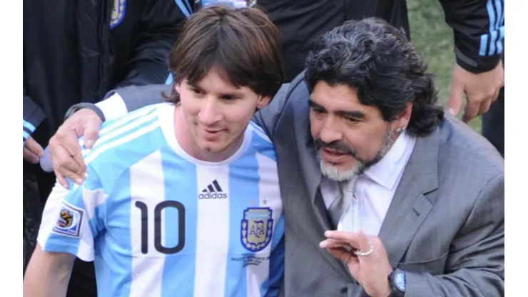 Diego y Lio años atrás en Argentina.