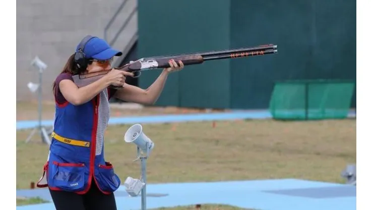 Francisca Crovetto luchó hasta el último en el tiro skeet y se quedó con la medalla de plata