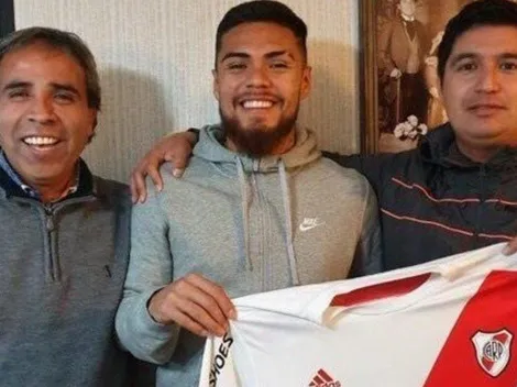 Paulo Díaz se muestra con la camiseta de River y llega a Argentina a firmar