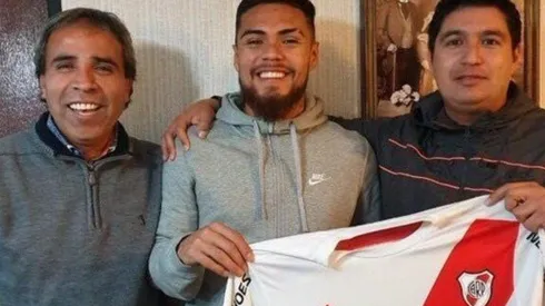 Paulo Díaz, la sonrisa ancha y la camiseta de River