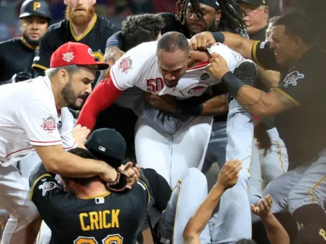 ¡Quedó la escoba! Increíble pelea entre los Reds y los Pirates de la MLB