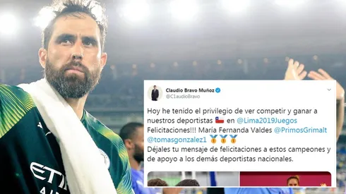 Claudio Bravo felicita a los ganadores del Panamericano