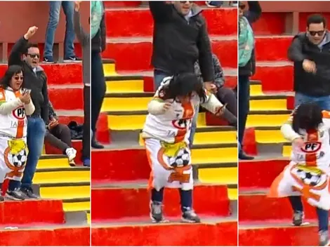 Hincha de Cobresal casi se da el porrazo del año por mirar el celular en un gol