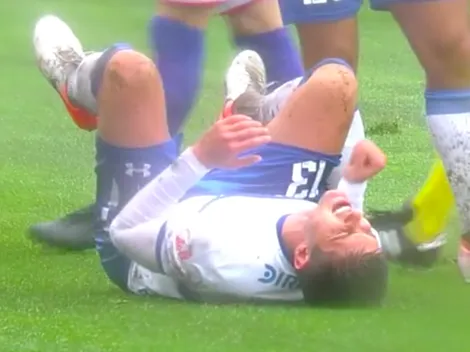 La dolorosa falta que obliga a Kuscevic a dejar el partido ante Huachipato