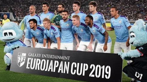 El once del City contra el Yokohama.