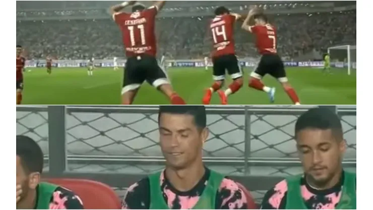 Imitan a Cristiano Ronaldo en su cara
