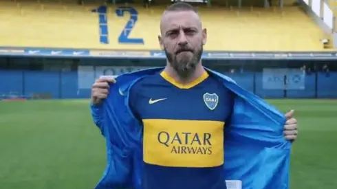 Daniele de Rossi la quema en su presentación con Boca Juniors