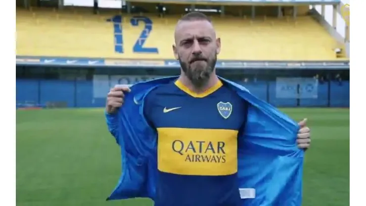 Daniele de Rossi la quema en su presentación con Boca Juniors