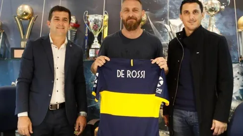 De Rossi tras firmar su contrato xeneize.