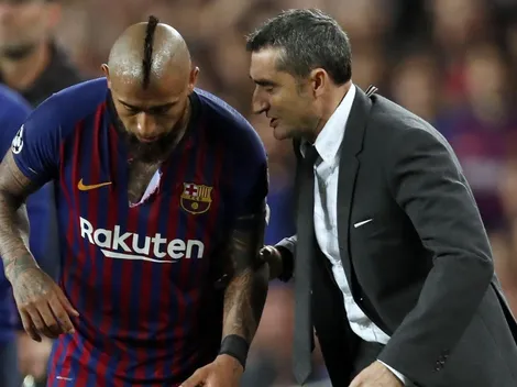 Valverde anuncia cambio táctico que dejará a Vidal como sexto volante en el Barça