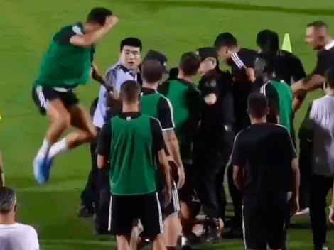 Cristiano se lanza contra un policía tras invasión de hincha