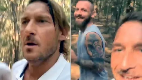 Dos leyendas de la Roma corriendo por el bosque italiano