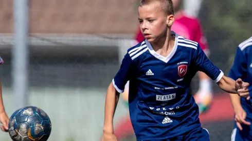 Dinastía Ibrahimovic tiene para rato: así juega Vincent, el hijo de Zlatan (Foto: Nicklas Elmrin - Bildbyran)