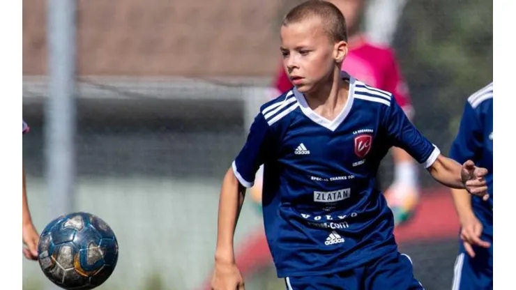 Dinastía Ibrahimovic tiene para rato: así juega Vincent, el hijo de Zlatan (Foto: Nicklas Elmrin - Bildbyran)