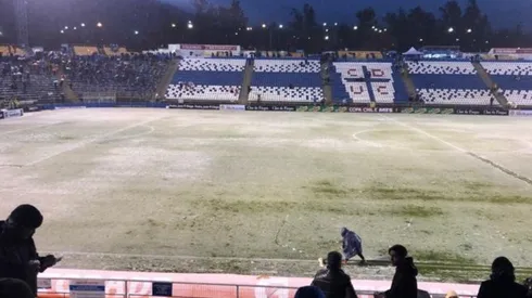 El nevado San Carlos tuvo en suspenso duelo de la UC y el Chago Morning (Foto: Redgol)