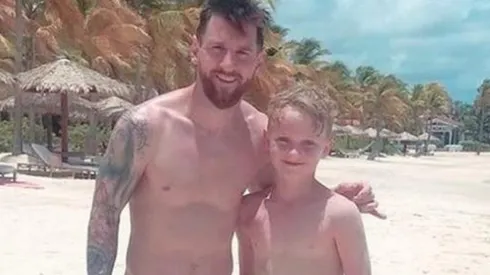 Messi juega una pichanga