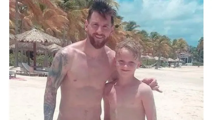 Messi juega una pichanga