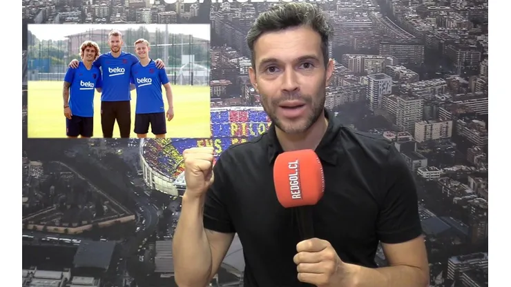 RedGol siguió de cerca a De Jong y Griezmann en la práctica del Barça.