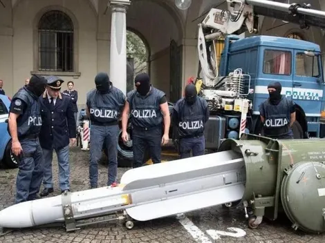 Incautan misil de guerra a grupo ligado a ultras derechistas de la Juventus
