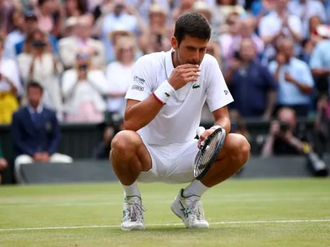 Galería: Djokovic se come el pasto de Wimbledon tras vencer a Federer