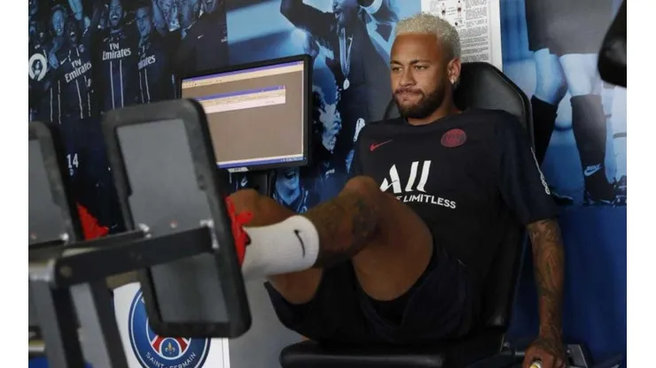 Neymar volvió a los entrenamientos del PSG (Foto: Twitter Neymar Jr Site)