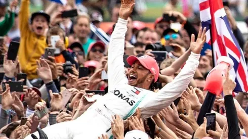 El maravilloso festejo de Hamilton en casa