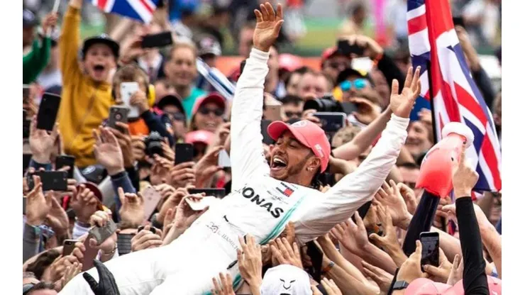 El maravilloso festejo de Hamilton en casa