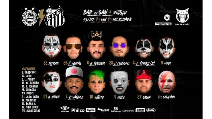 Los rockeros del Santos.