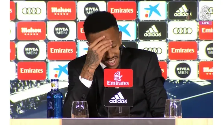 Militao abandonó repentinamente la conferencia de prensa