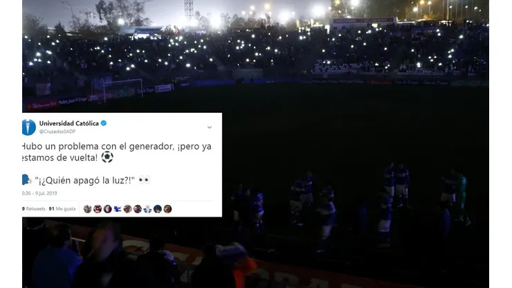 El mensaje de la UC en Twitter.