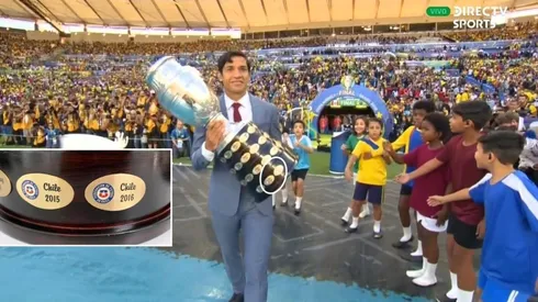 Mati representando al último campeón de América