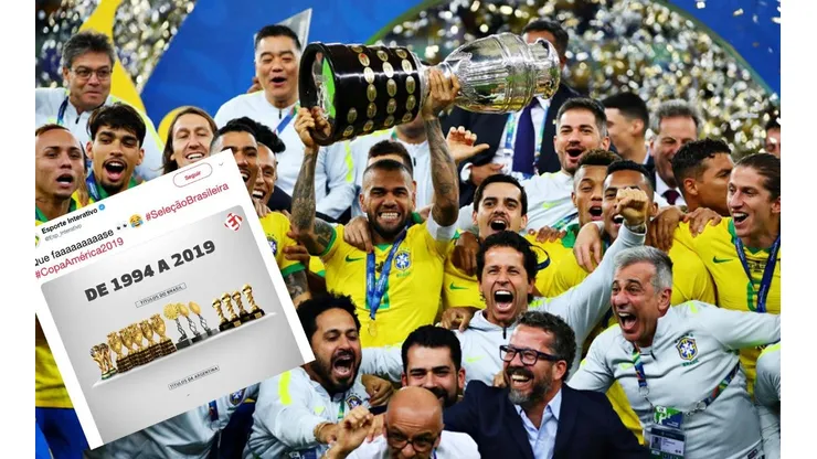 En Brasil se burlaron de Argentina tras coronarse campeones de Copa América (Foto: Getty Images)