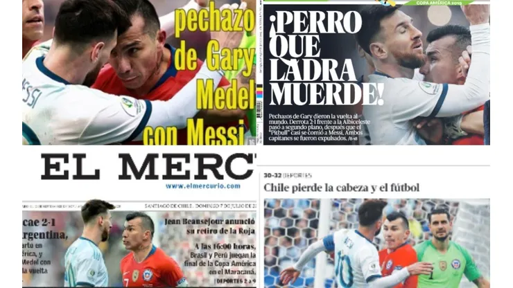 Gary Medel y Lionel Messi protagonizaron confrontación en el Chile vs Argentina