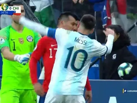 Expulsados: Gary Medel se puso a pelear con Messi