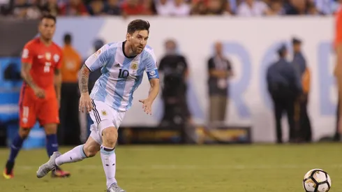 Lionel Messi durante la Copa América Centenario ante Chile.