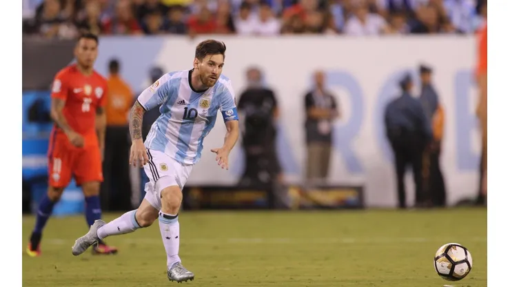Lionel Messi durante la Copa América Centenario ante Chile.