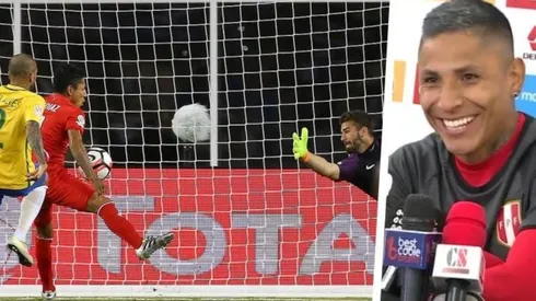 Ruidíaz le hizo un gol con la mano a Brasil