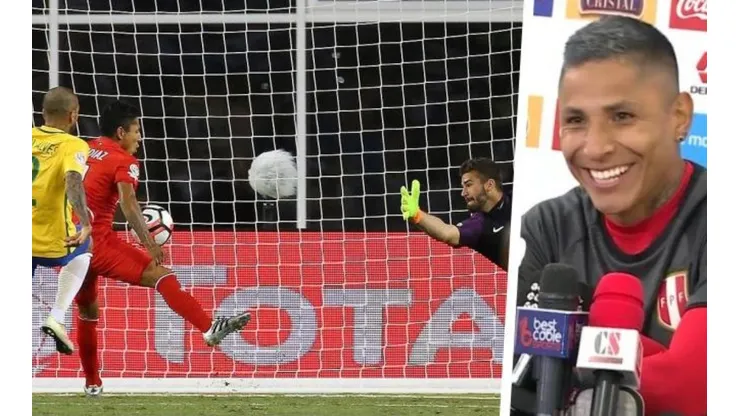 Ruidíaz le hizo un gol con la mano a Brasil